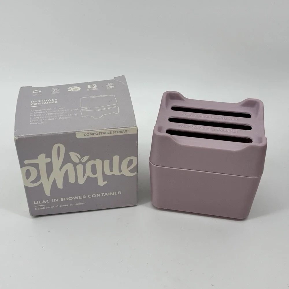 Ethique Purple Lavender Bamboo - Lilac In-Shower Storage Container‎ 1 ea
